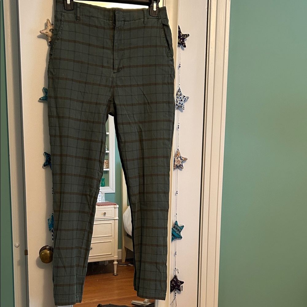 Sundance Green Plaid Pants 4
